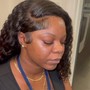 Wig install over locs