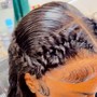 Add-on. Braids on frontals. Eg. butterfly braid / fish braid