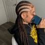 Large knotless braids