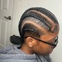 Large knotless braids