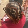 4-6 feedin braids with designs/boho