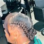 Ponytail braids small