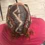 4-6 feedin braids with designs/boho