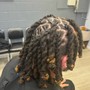 Loc Retwist & grey coverage (root retouch)