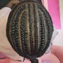 Unisex Natural Hair Braids (Cut Sides)