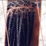 Medium knotless braids