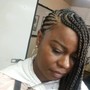 Medium knotless braids