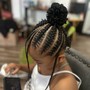 Kid's Braids without weave (12 and under )