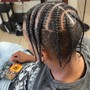 Kid's Braids without weave (12 and under )