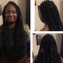 Medium Waist Length Box Braids