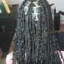 Bohemian knotless box braids