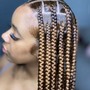 Large Knotless Braids(shoulder length)