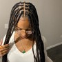 medium knotless braids