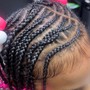 Braids / Cornrows w/ design