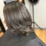 Shampoo style on relaxed hair