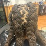 Wash/retwist/locstyle (cornrow)