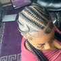 4-6 Stitch Braids w/ Quick weave