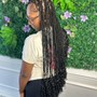 Med knotless braids