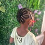 Med knotless braids