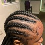 Men braids (straight back )