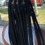 Meduim boho knotless braids