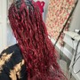 Medium Knotless Braids - Feed In