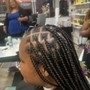 Medium knotless braids