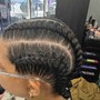 Two Dutch braids (Cornrow