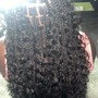 Medium knotless Braids