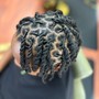 Rope Twist on Short Locs