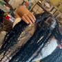 Small Boho Human Hair Knotless