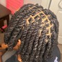 Small Knotless Senegalese Twists