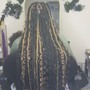 Large Knotless Goddess Braids