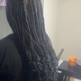 Half up / Half down with quick weave