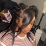 Natural Hair Stitch Braids