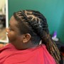 Men Braids Straight backs