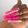 Encapsulated Short Acrylic Nails