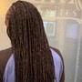 Fulani braids (half feed-in & half box braids)