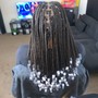 Smedium knotless Braids