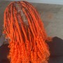 Medium knotless Braids