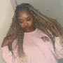 Smedium knotless Braids