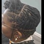 Loc Retwist: Full Head- $ 90 Large, $ 100 Medium, $200 Small ( extremely dense hair additional $40) Shampoo included