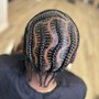 Medium Tribal Cornrows 3rows