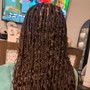 Small Bohemian Knotless Braids