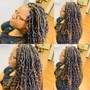 Medium knotless braids