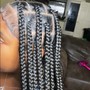 Large Knotless Braids