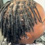 Dreadlocks re-twisted or crochet needle