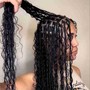 Boho knotless Braids/ Goddess braid