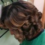 Updo styling