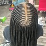 Medium knotless Braids